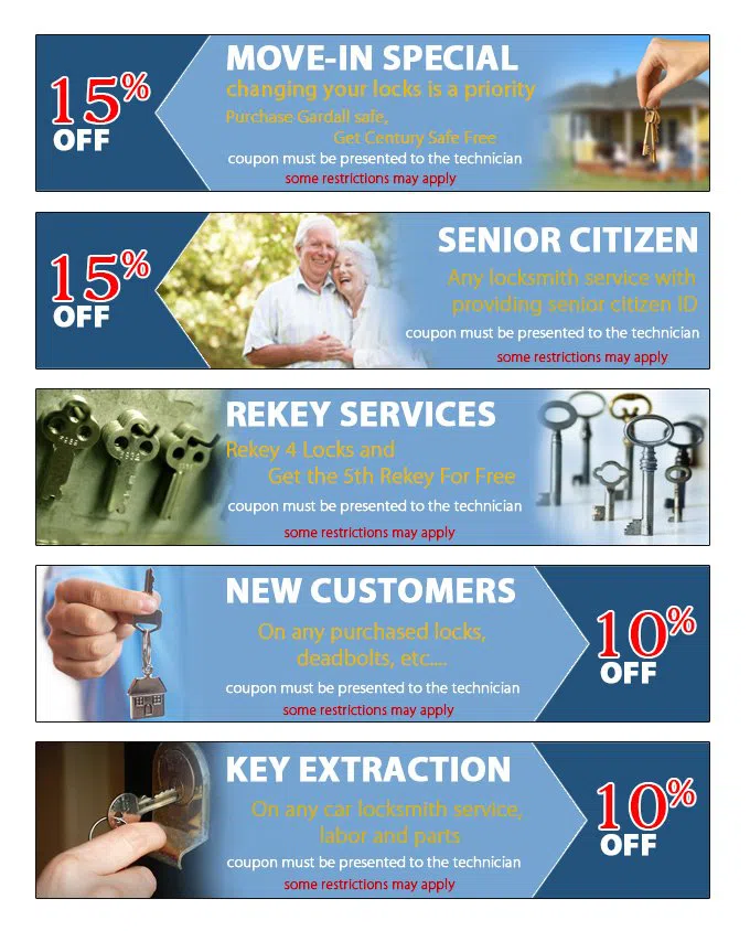 Portland Locksmith Service Portland, OR 503-716-1407 - coupon23-set-five